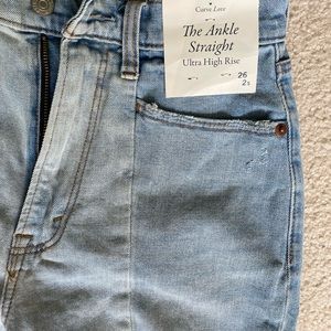 Abercrombie curve love straight high rise NEW